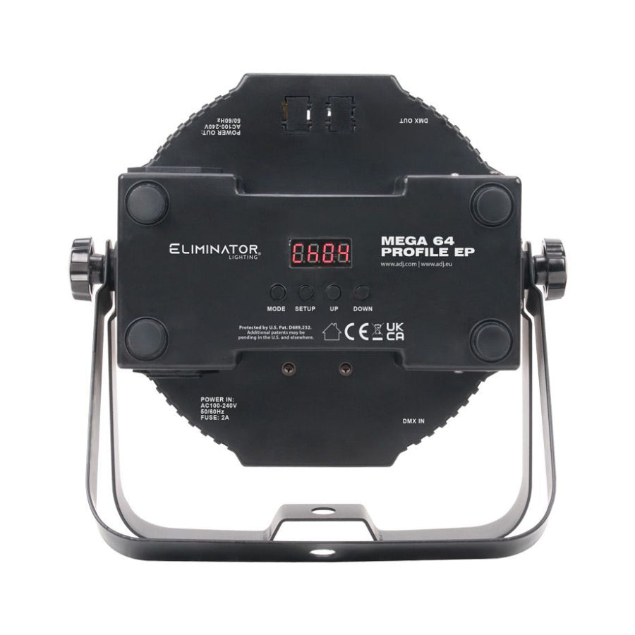 American DJ MEG345 Eliminator Lighting Mega 64 Profile EP Wash Lighting Fixture - Black