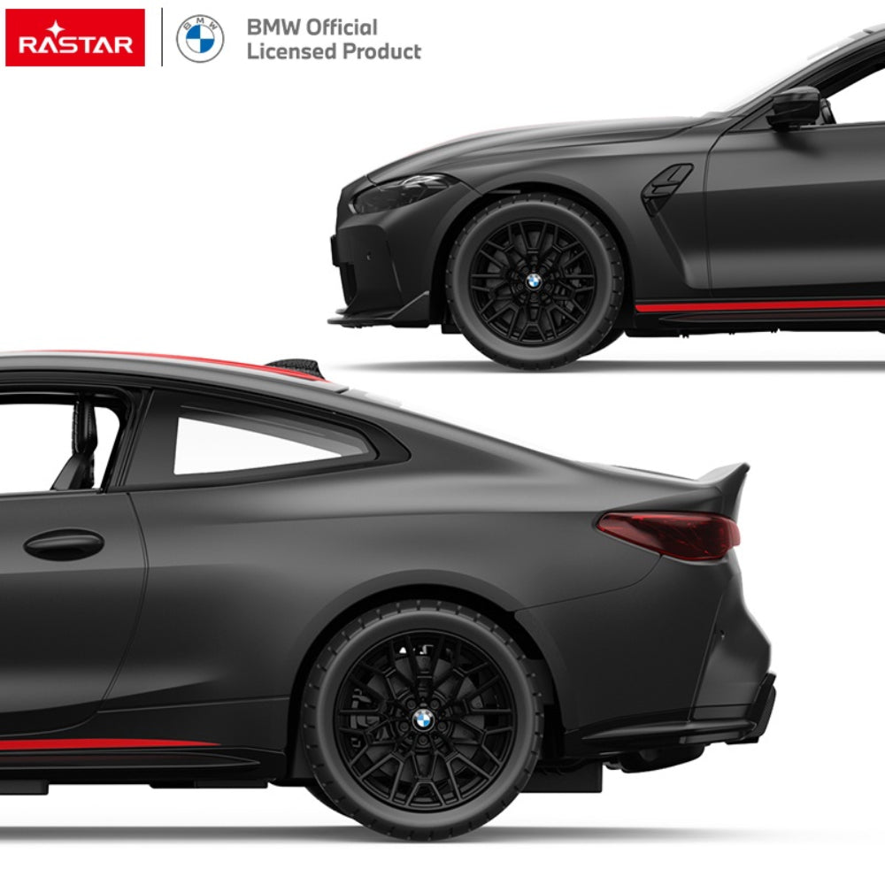 Rastar RC 1:16 BMW M4 CSL Remote Control Toy Car - Matte Black