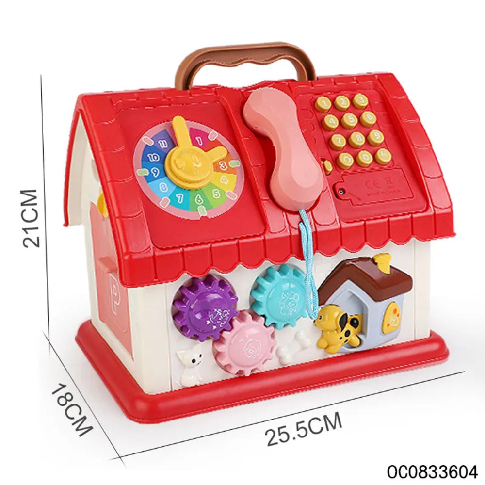 Ocean Toys Doll House Playset with Simulation of Telephone