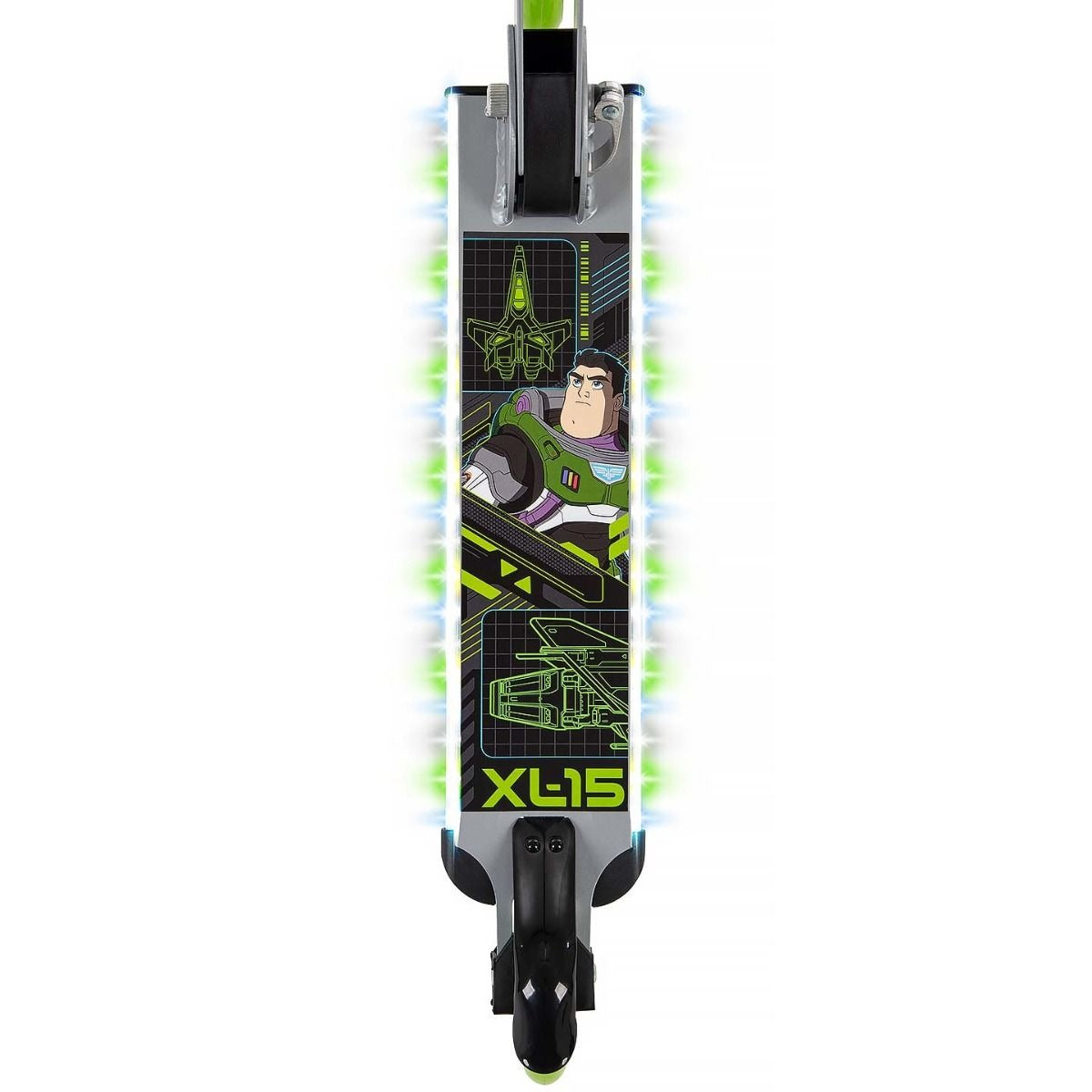 Huffy Disney Pixar Electro-Light Inline Kick Scooter - Green