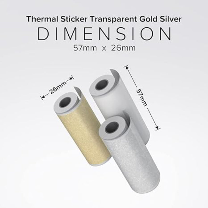 myFirst Thermal Sticker for Camera Insta 2 and Insta Wi - Transparent/Gold/Silver