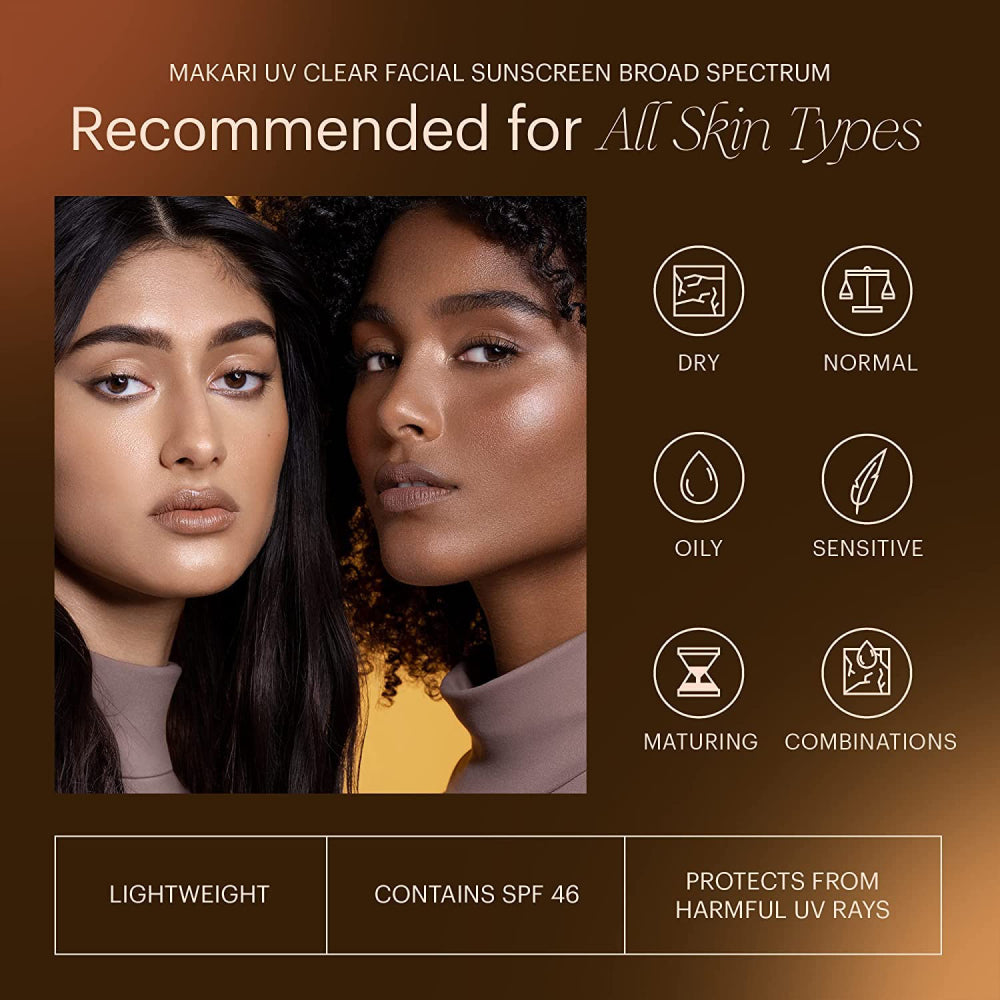 Makari UV Clear Broad Spectrum 1.69 oz Sunscreen with SPF 46