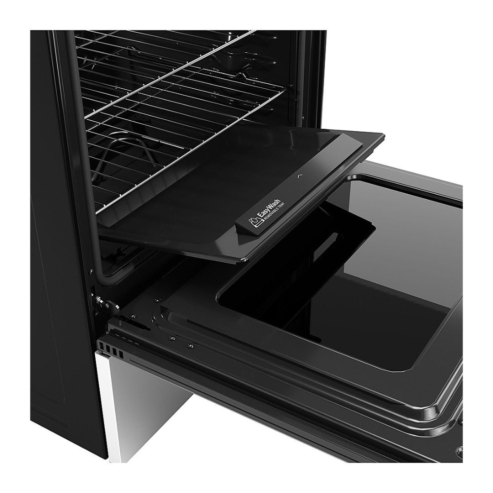 GE GRF600AVSS 5.3 cu. ft. Freestanding Electric Convection Range with EasyWash Tray - Stainless Steel