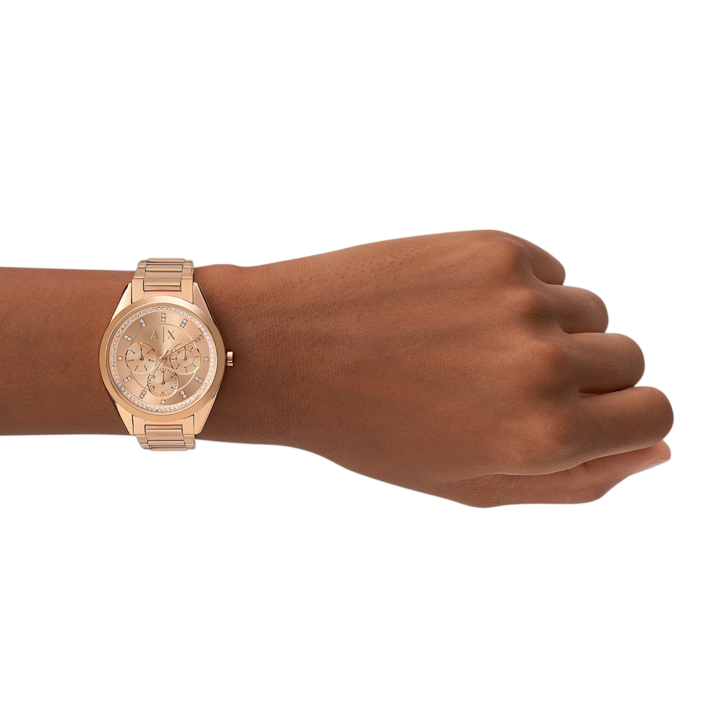 Armani Exchange Women's 38mm Quartz Bracelet Watch - Rose Gold