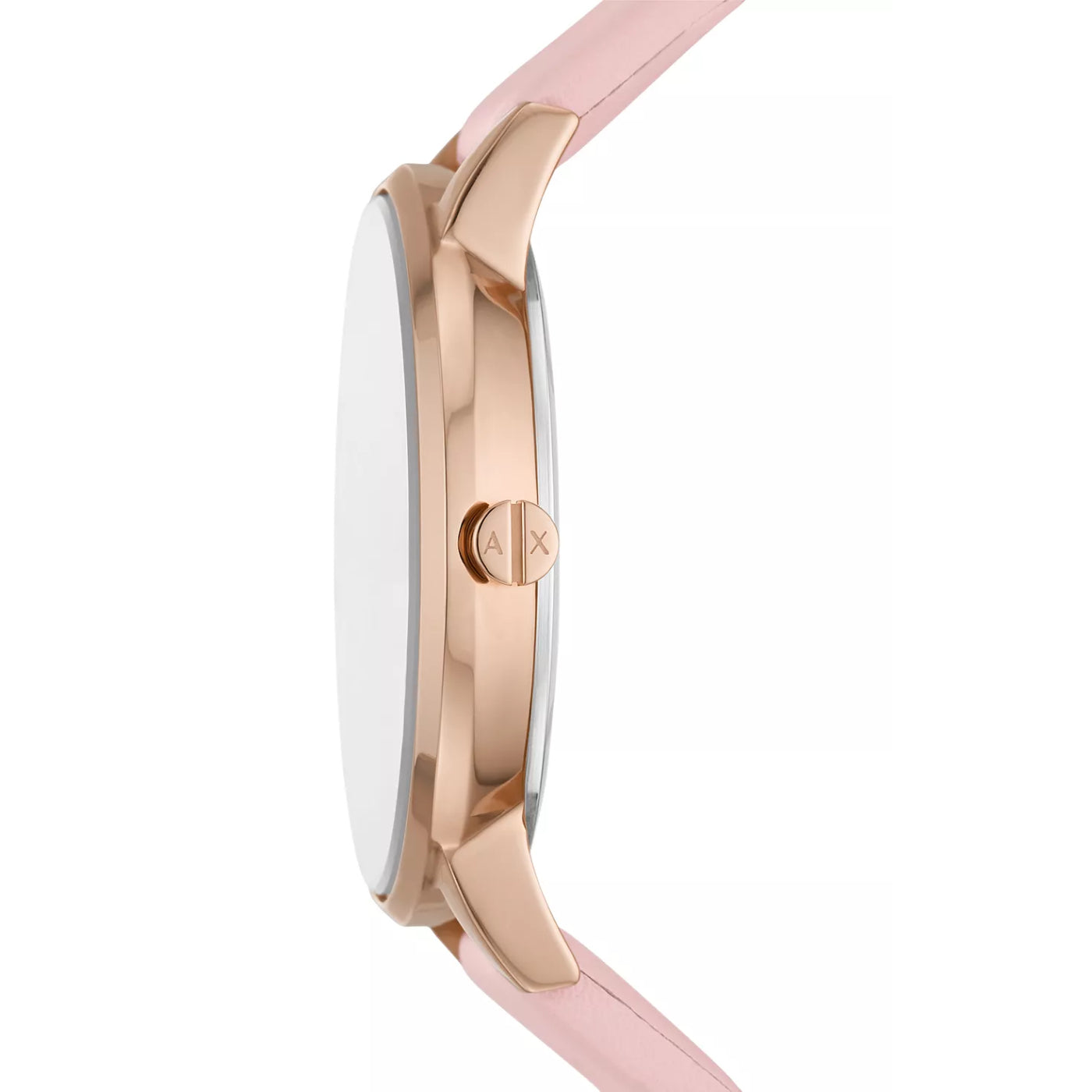 Armani Exchange Lola Women's 36mm Three-Hand Strap Watch with Bracelet - Pink