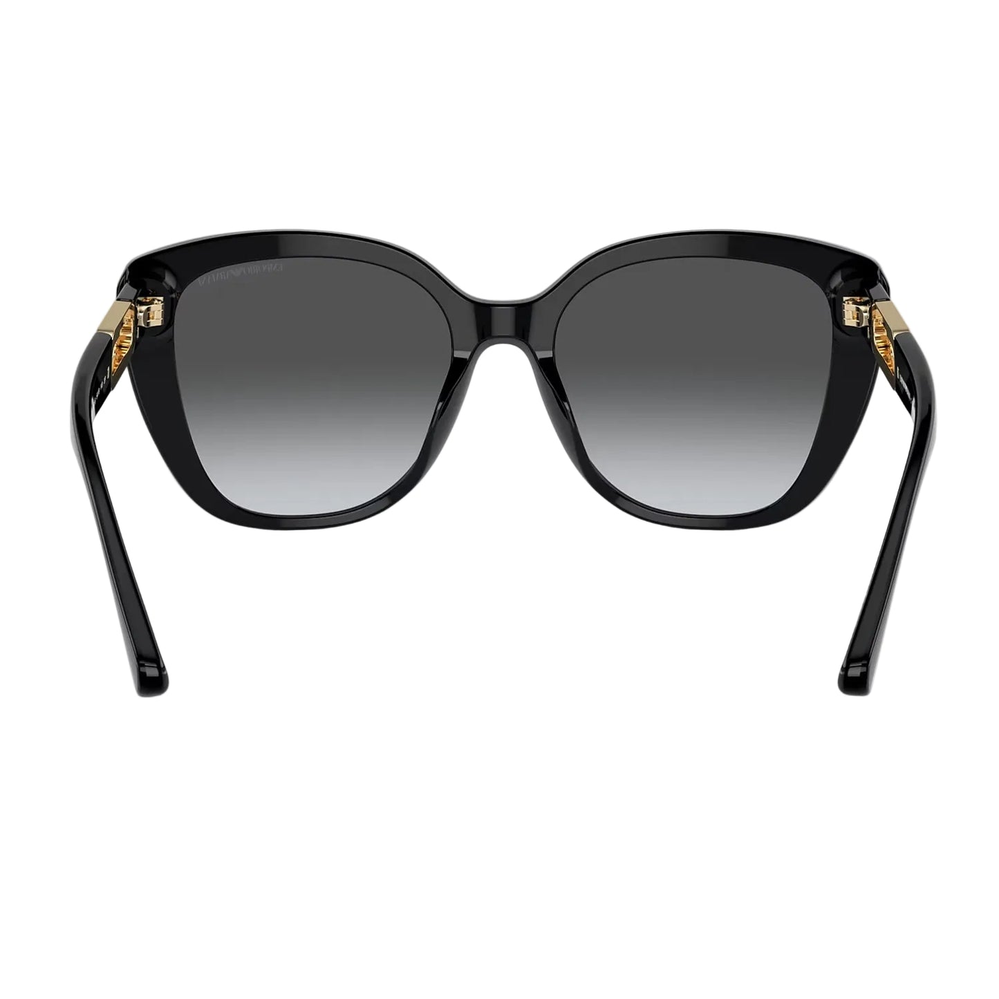 Emporio Armani Women's EA4214U Butterfly Gradient Sunglasses - Shiny Black/Polar Gray Gradient