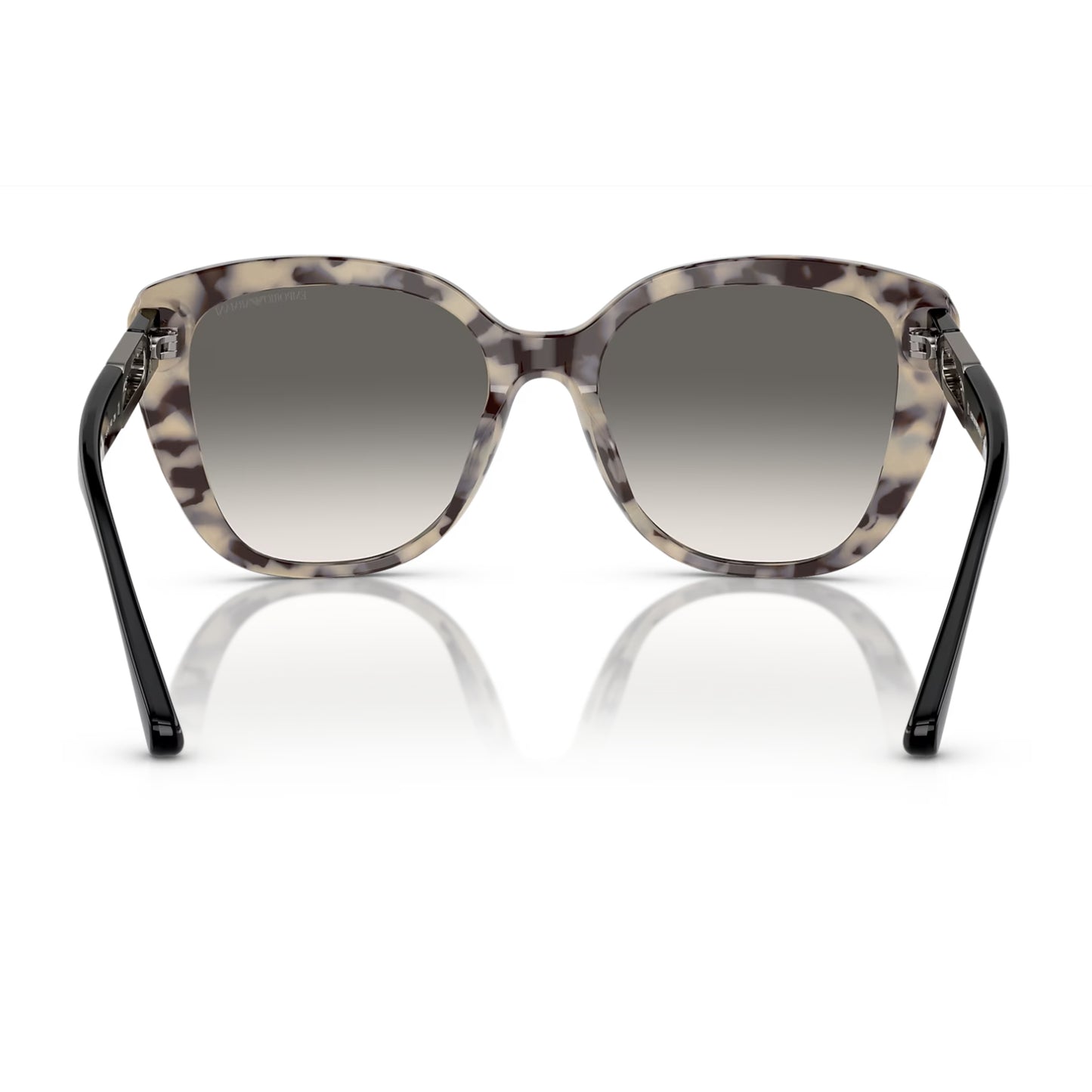 Gafas de sol con degradado de mariposa EA4214U para mujer de Emporio Armani: degradado de color crema/gris habano brillante