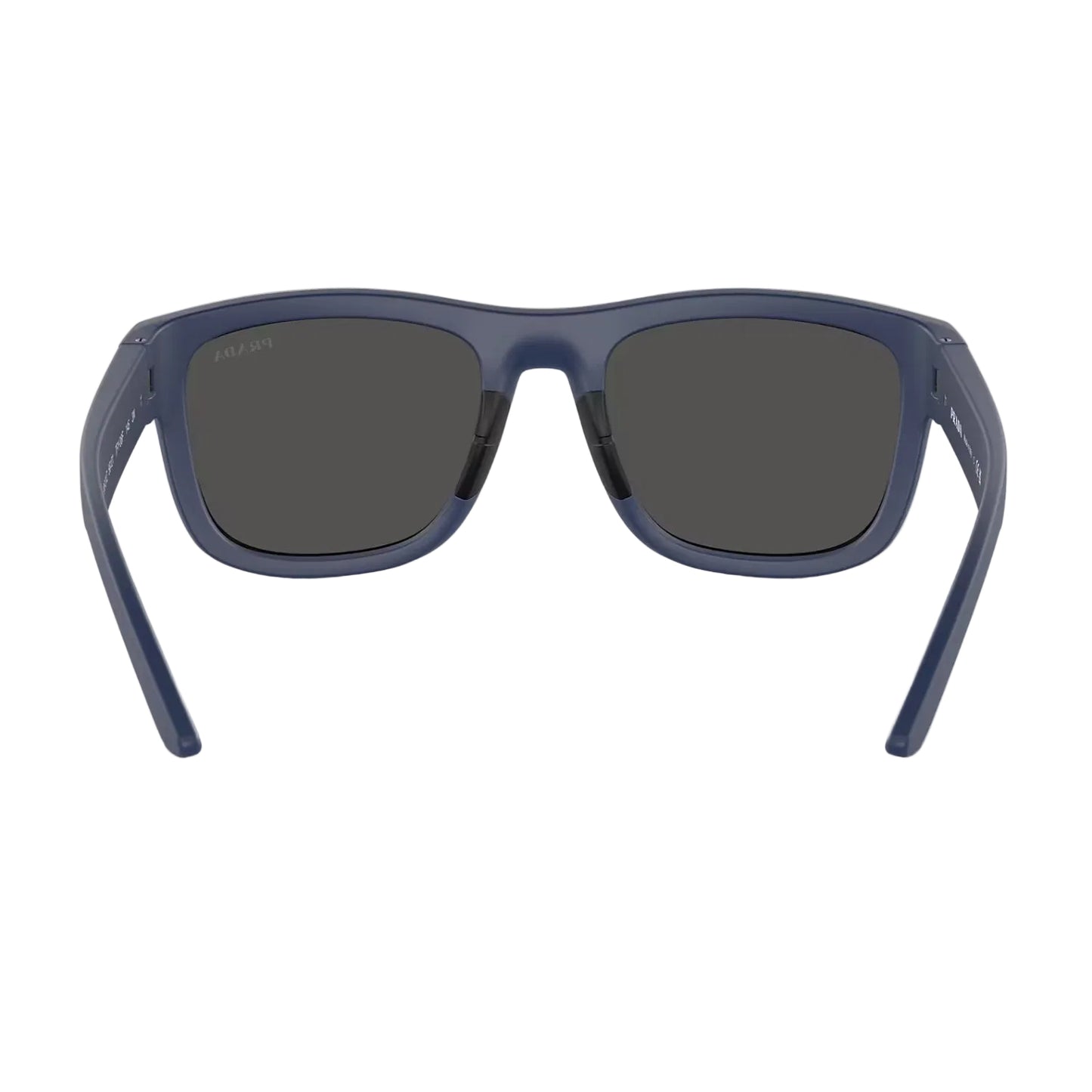 Gafas de sol Prada Linea Rossa PS01ZS Pillow de color liso para hombre - Caucho azul/gris oscuro