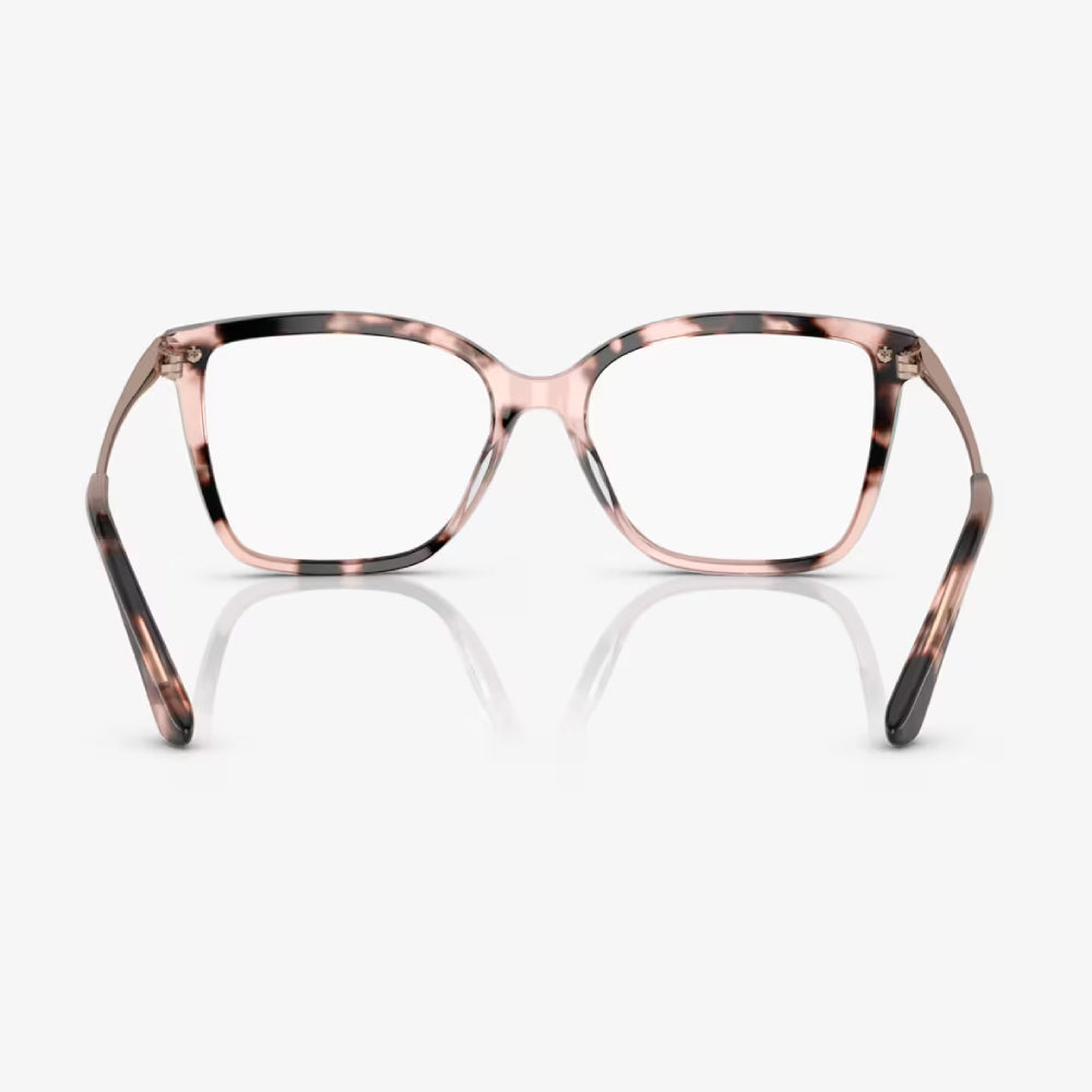 Anteojos cuadrados Michael Kors Shenandoah para mujer, color carey rosa