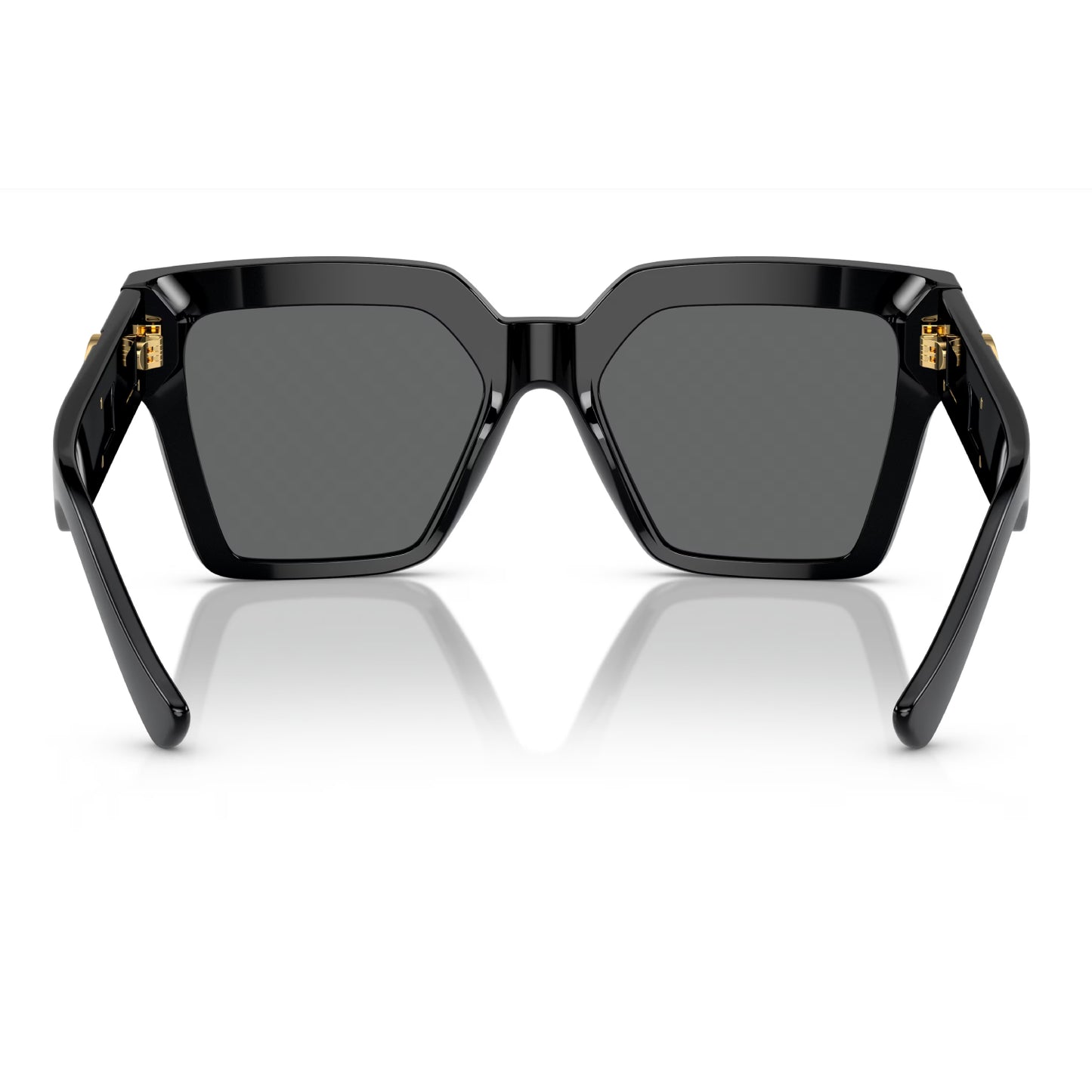 Versace Women's VE4458 Butterfly Solid Color Sunglasse - Dark Grey