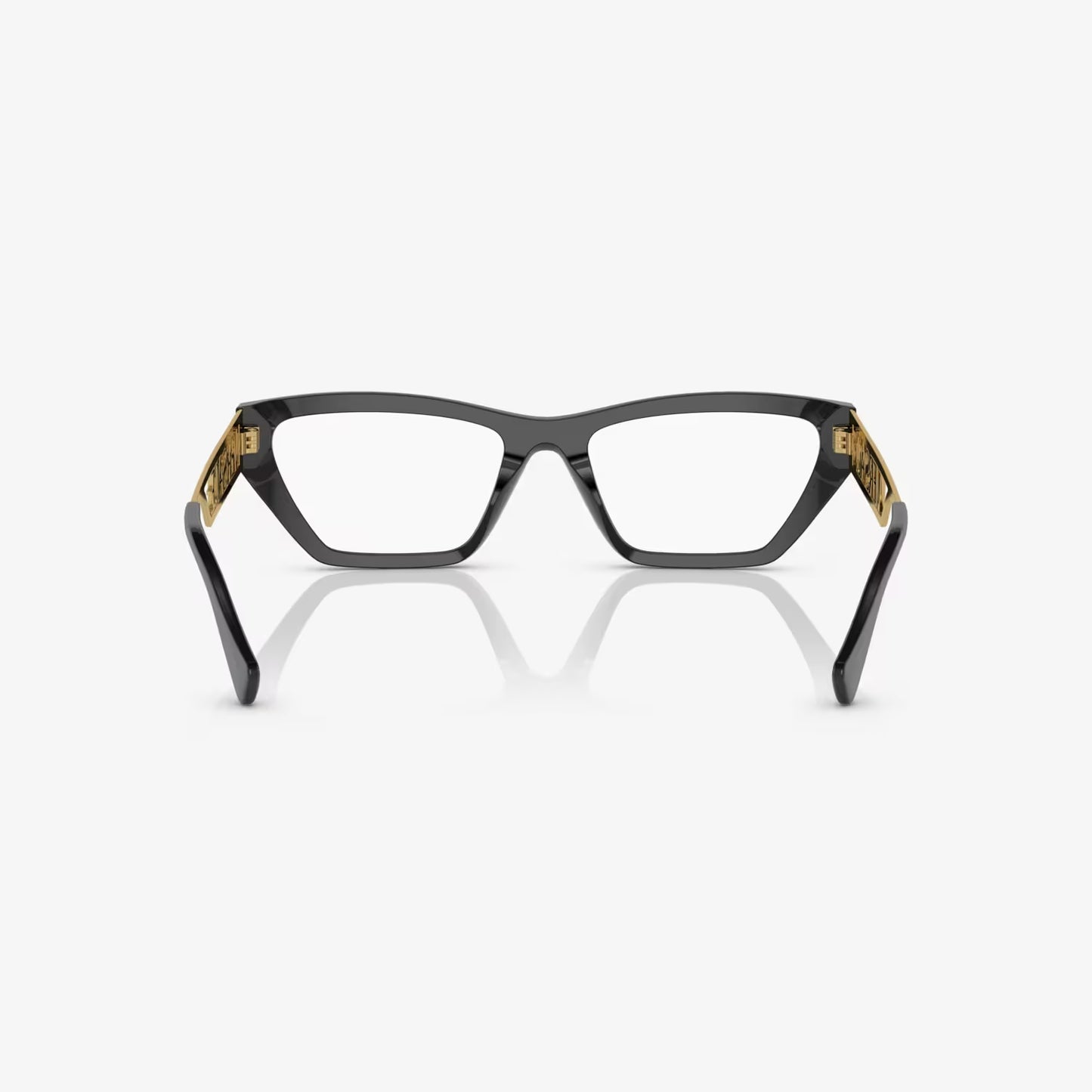 Versace Women's Irregular Eyeglasses, Black