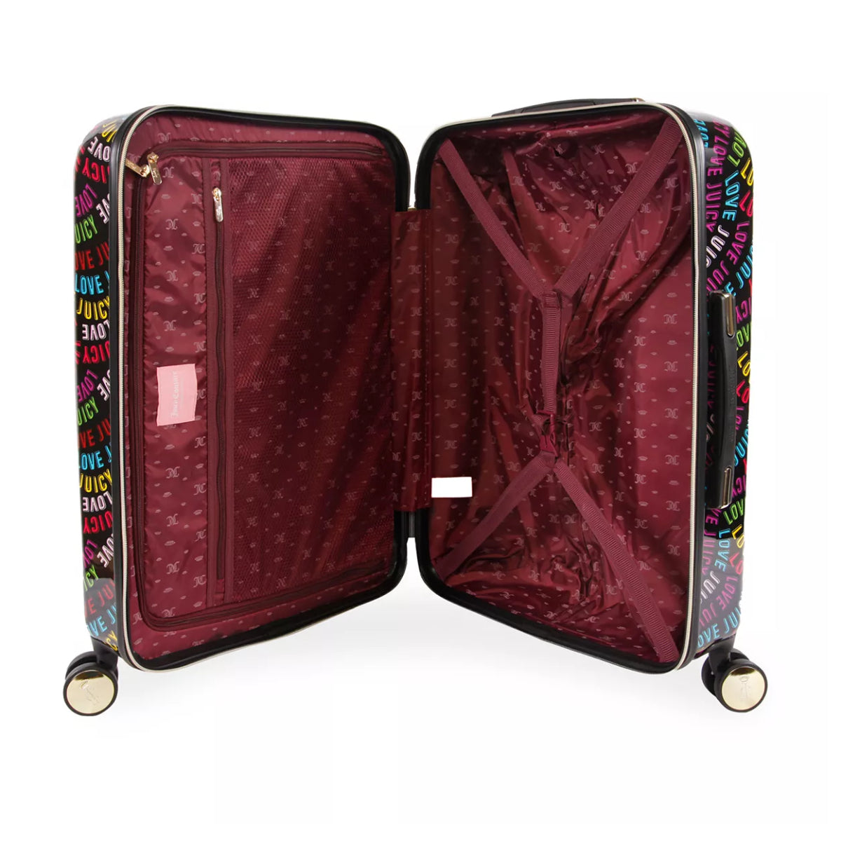 Juicy Couture Jarissa Polycarbonate Spinner Luggage - Rainbow (Set of 3)
