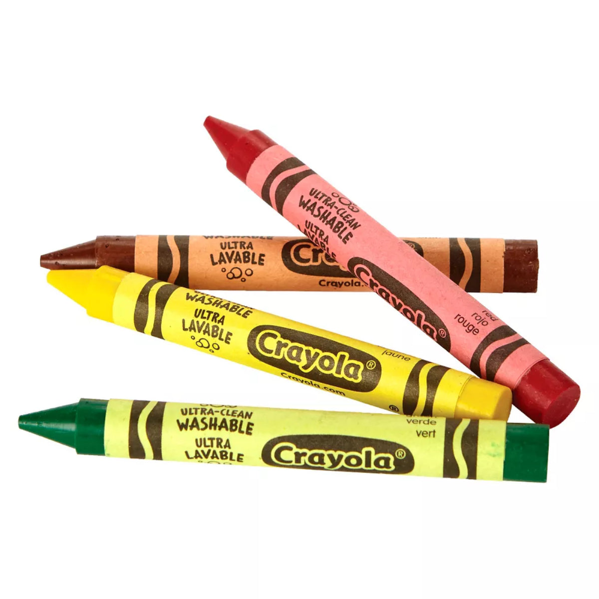 Crayones lavables grandes Ultra Clean de Crayola (8 piezas)