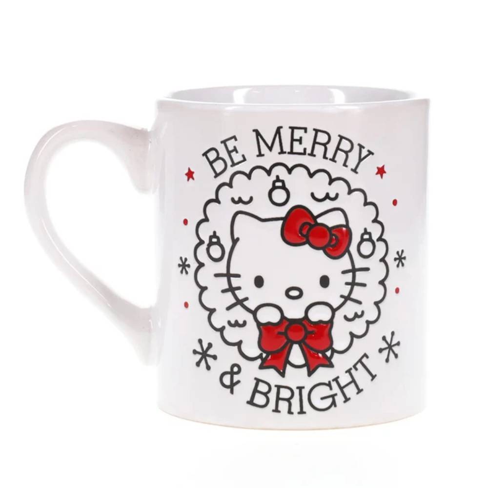 Sanrio Hello Kitty 14 oz Wax Resist Ceramic Mug - White