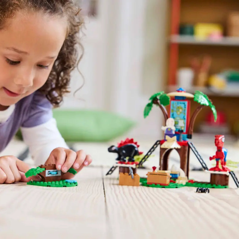 LEGO Marvel Spidey and Gobby's Raptor Battle at Tree House HQ Toy Set (143-Pieces)