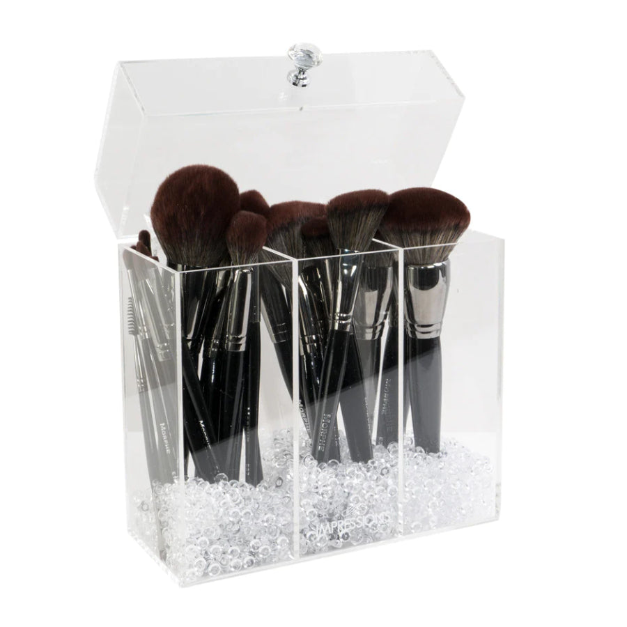 Impressions Diamond Collection Acrylic Makeup Brush Holder