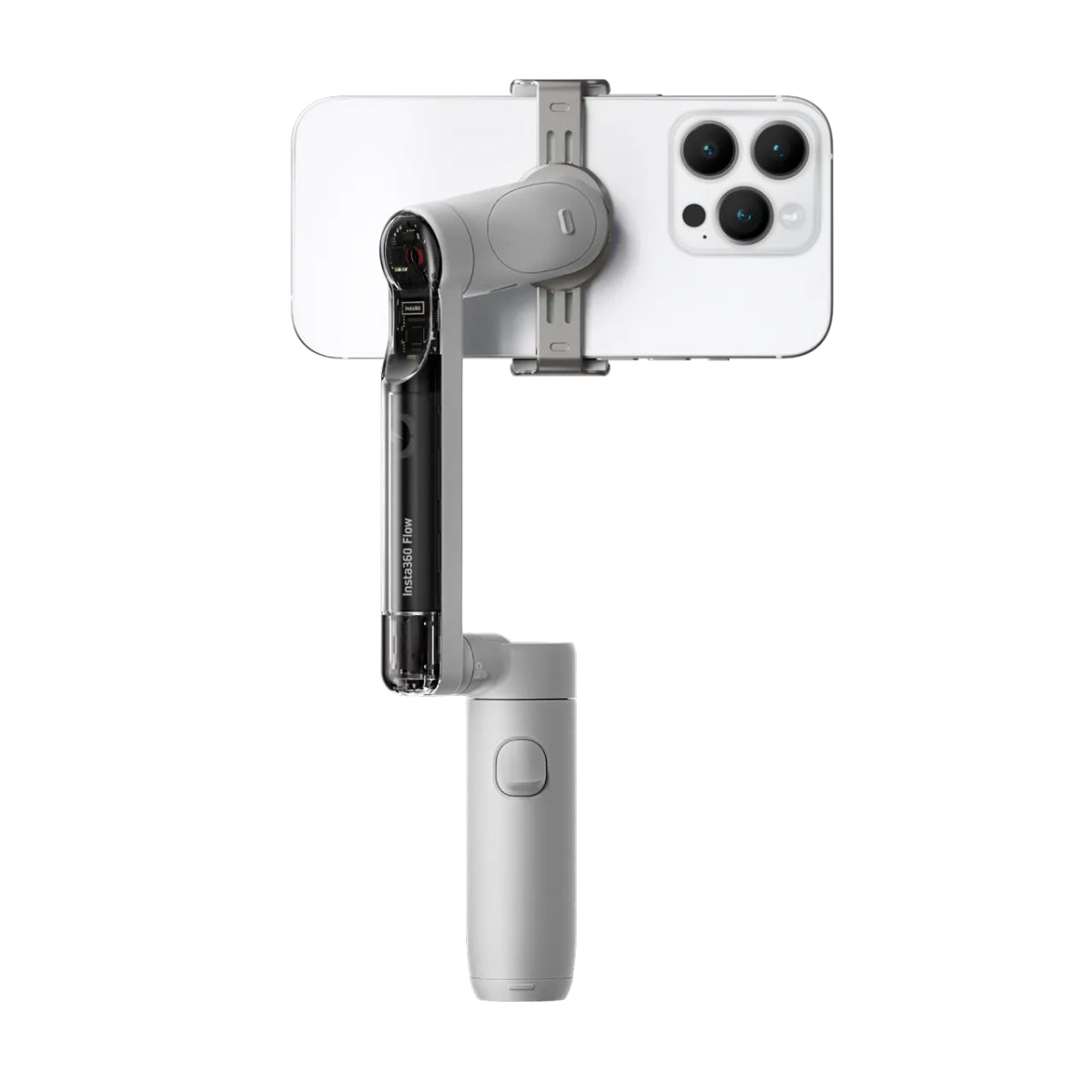 Insta360 Flow Standard 3-axis Gimbal Stabilizer with built-in Tripod - White