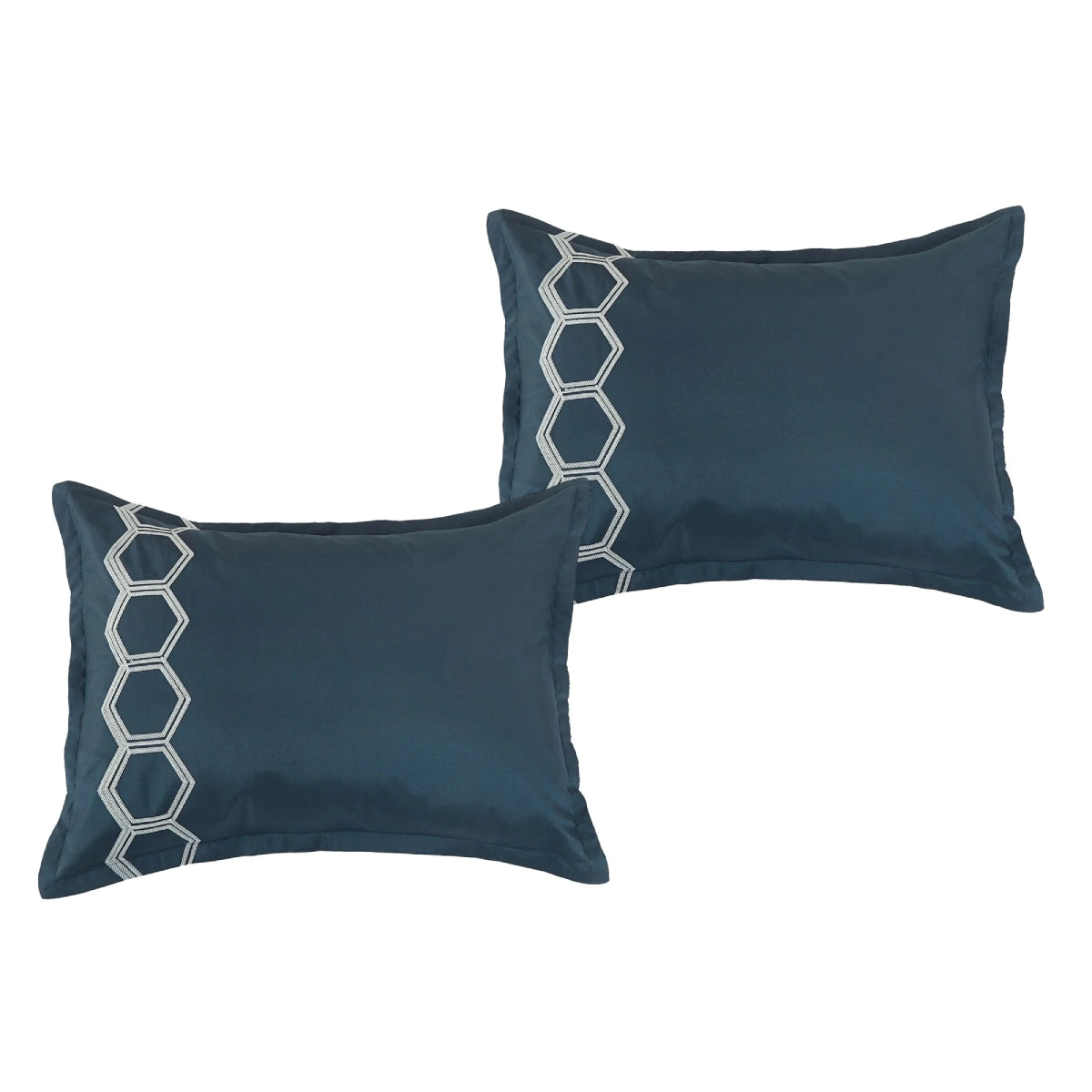 ESCA Idarah Queen Size Comforter Set (7-Pieces) - Navy