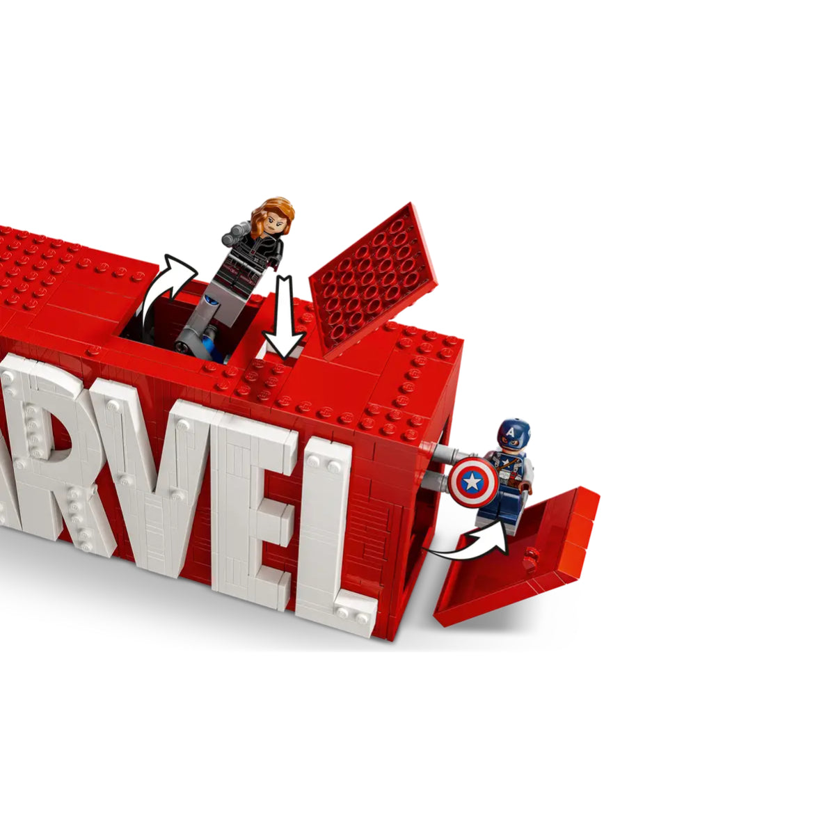 LEGO Marvel Logo & Minifigures Building Toy Set (932-Pieces)