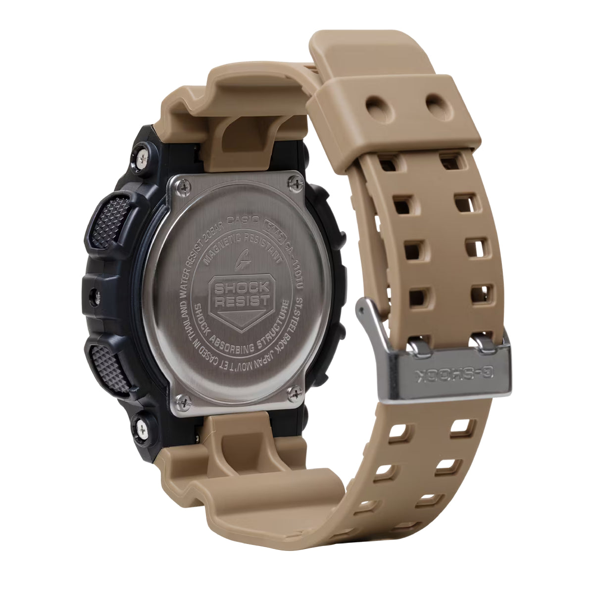 Casio G-Shock Steampunk Men's 51.2mm Beige Strap Watch - Black Dial
