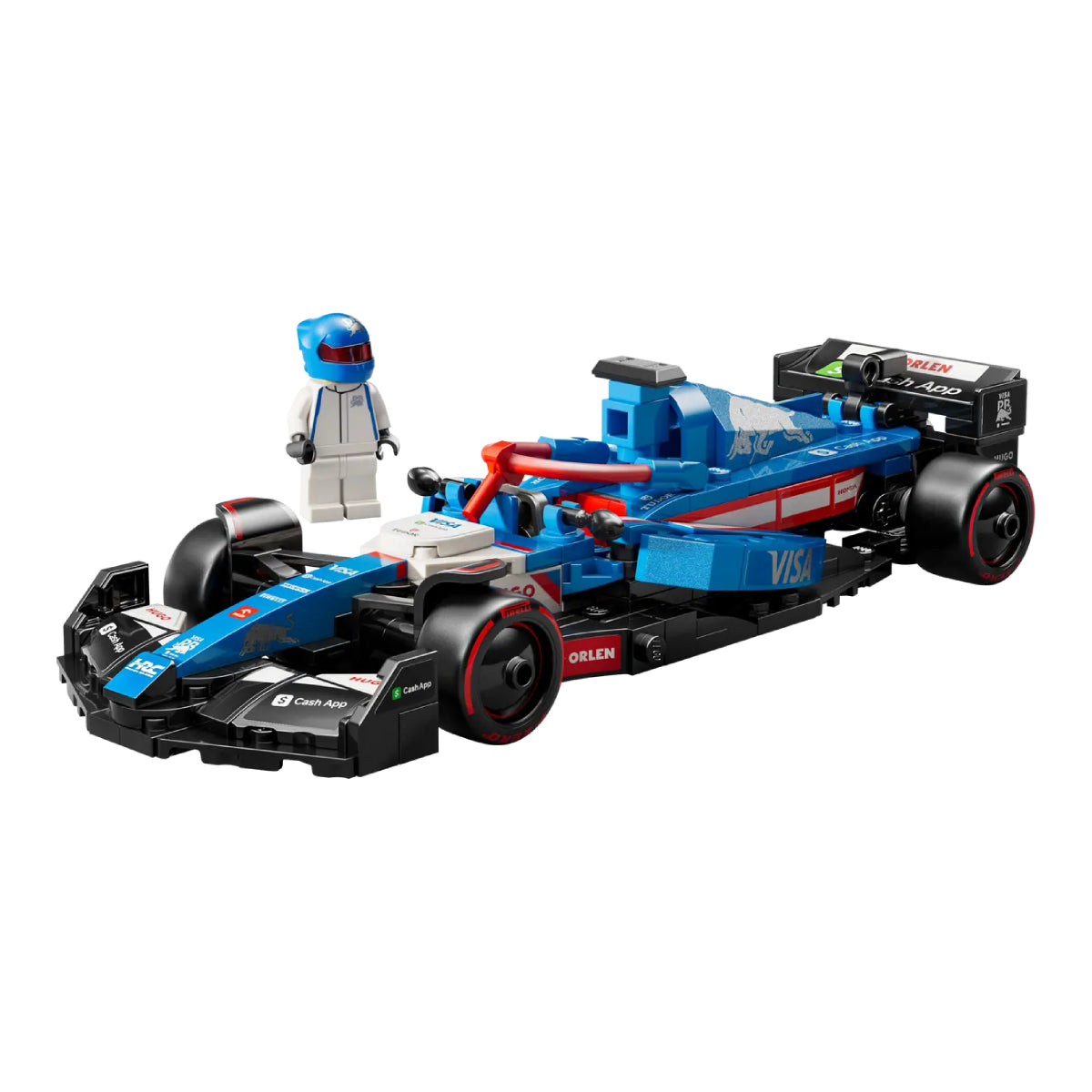 LEGO Speed Champions Visa Cash App RB VCARB 01 F1 Race Car Building Toy Set (248-Pieces)