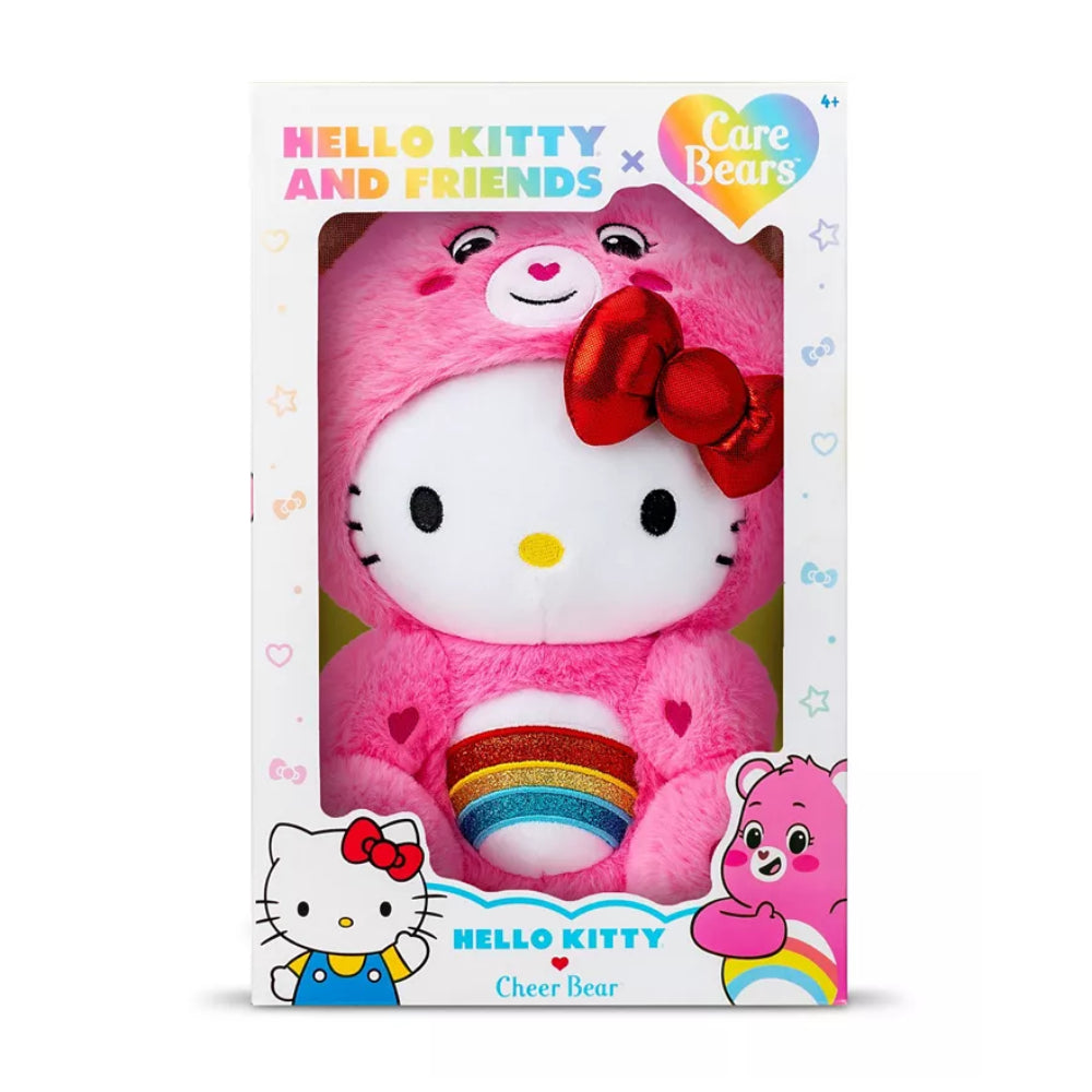 Hello Kitty X Care Bears 10" Cheer Bear Plush Toy