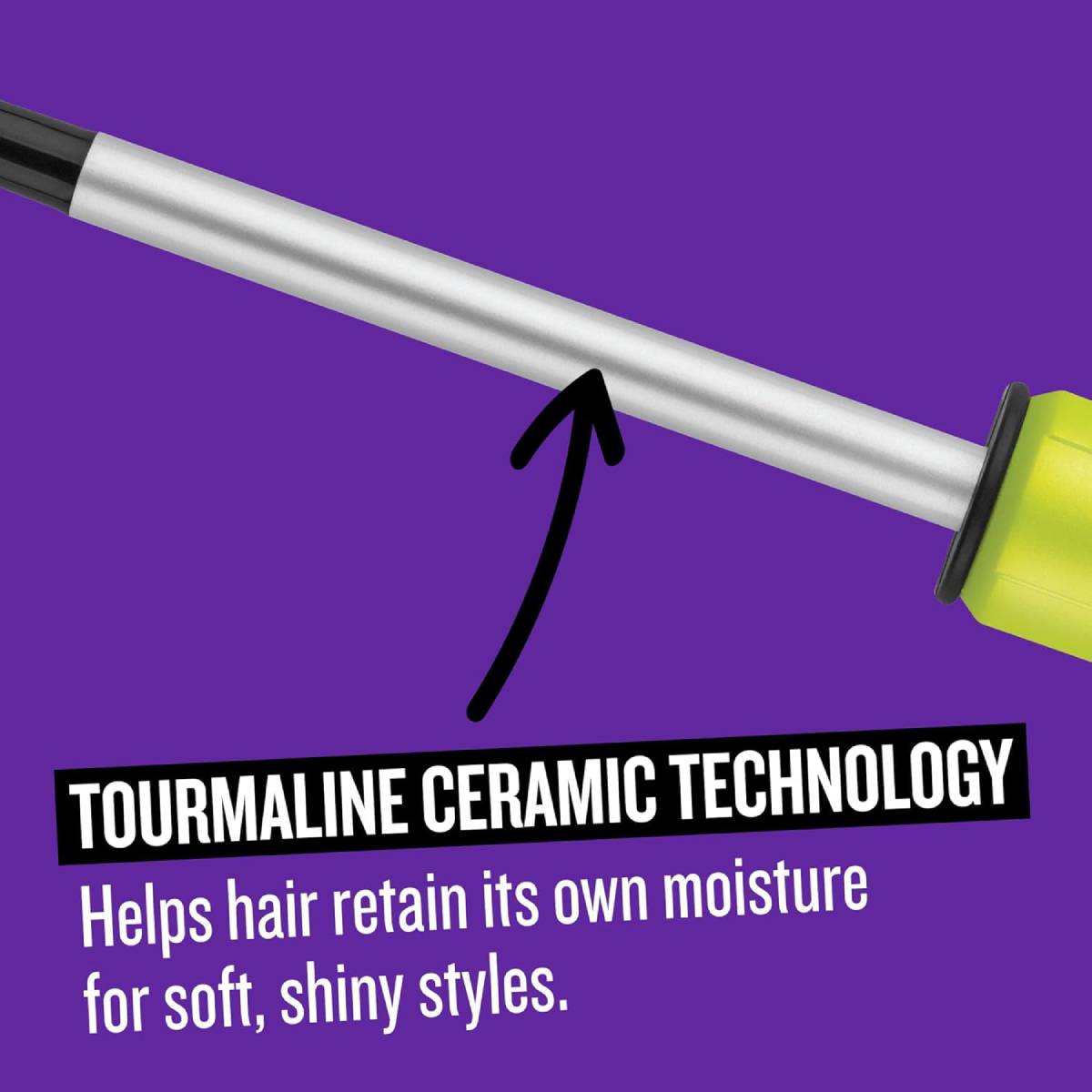 Bed Head BH391N1 Curlipops Skinny Pop Styling Iron with Protective Glove - Neon Yellow