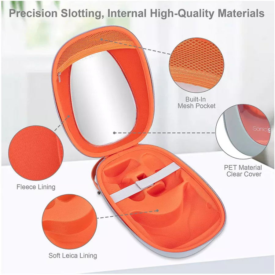 eco4life SonicGrace 13" Carrying Case for Meta for Quest 2 - Gray/Red