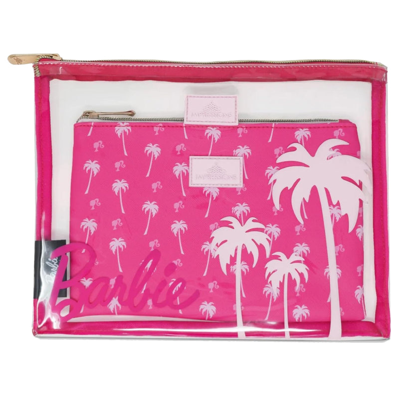 Impressions Vanity Barbie Malibu Slim Cosmetic Pouch Set