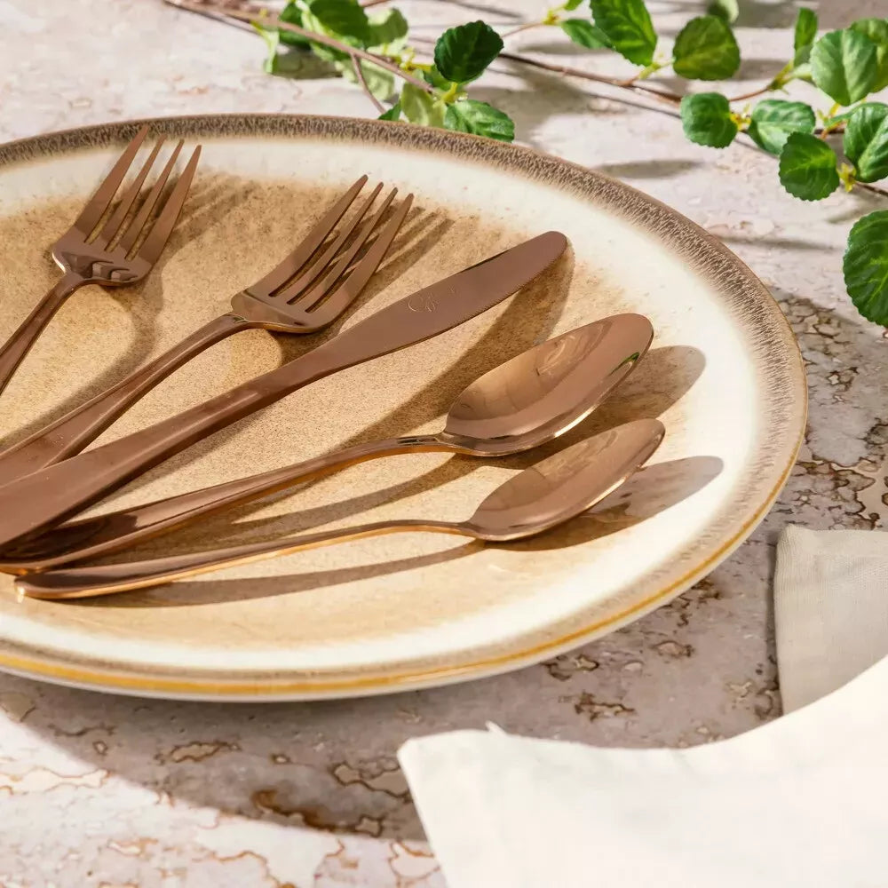 Gibson 137380.2 Stravidia Flatware Set (20-Pieces) - Rose Gold