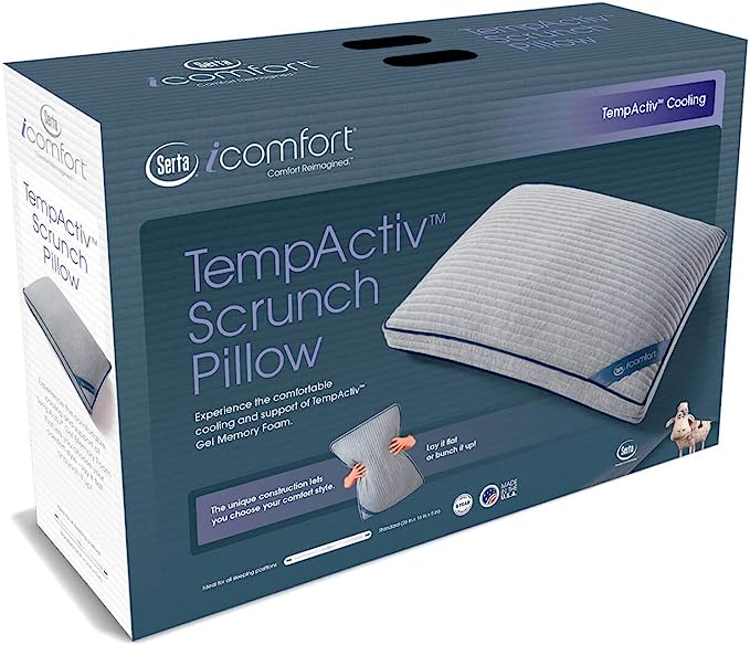 Serta iComfort TempActiv Scrunch King Pillow