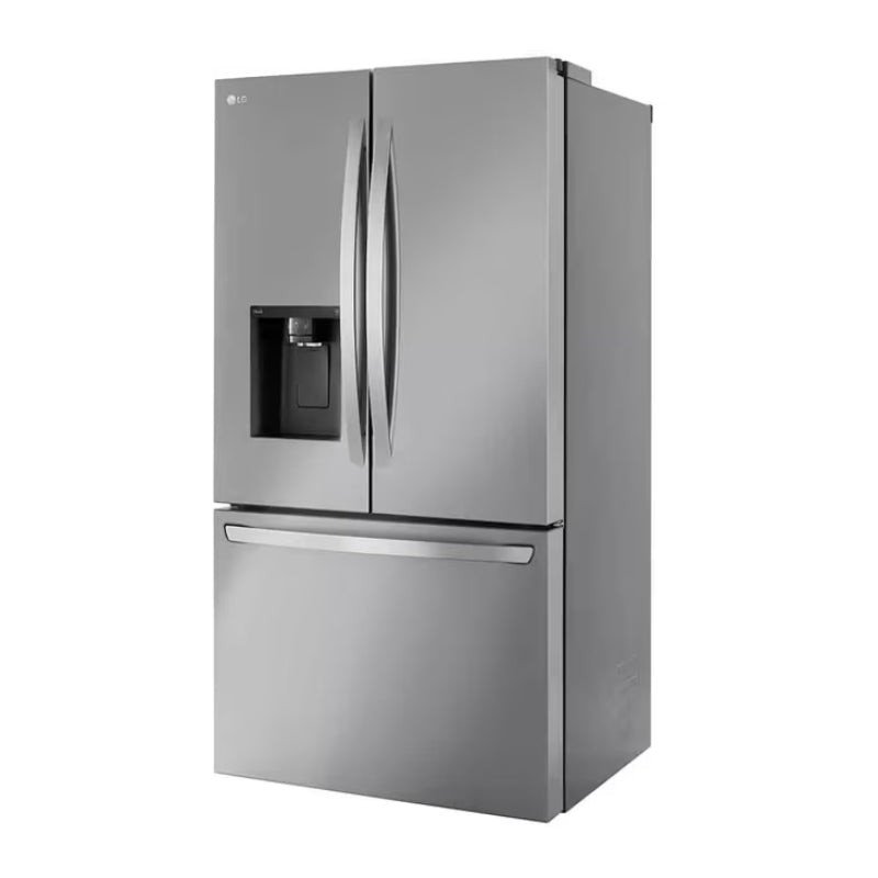 LG LRFXC2606S 26 cu. ft. Counter-Depth MAX French Door Smart Refrigerator with Dual Ice Makers - Stainless Steel