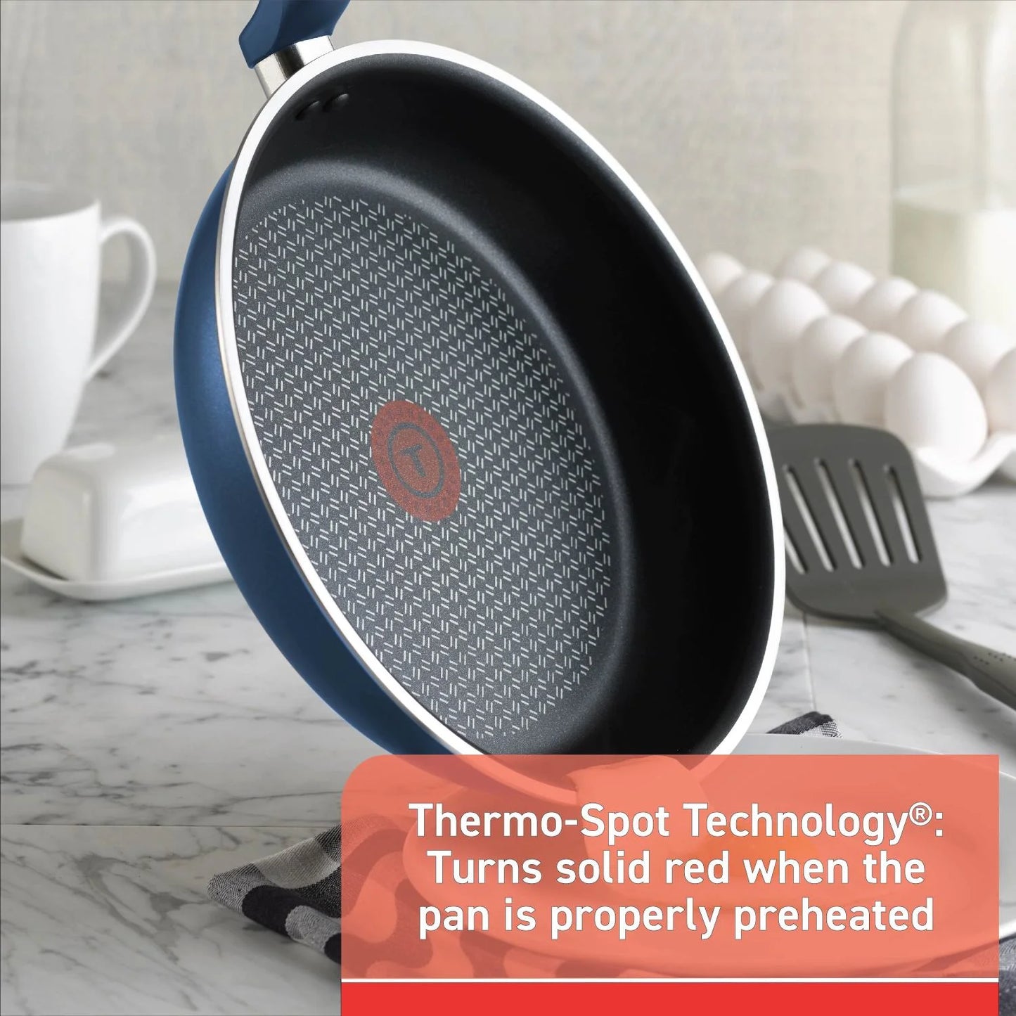 T-Fal Simply Cook Nonstick Cookware Set (14-Pieces) - Blue