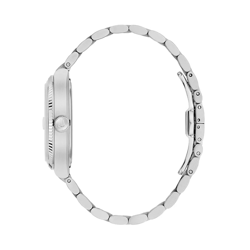 Bulova Super Seville Unisex 38mm Silver-Tone Bracelet Watch - Blue Dial