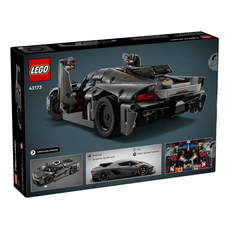 LEGO Technic Koenigsegg Jesko Absolut Hypercar Building Toy (801-Pieces) - Gray