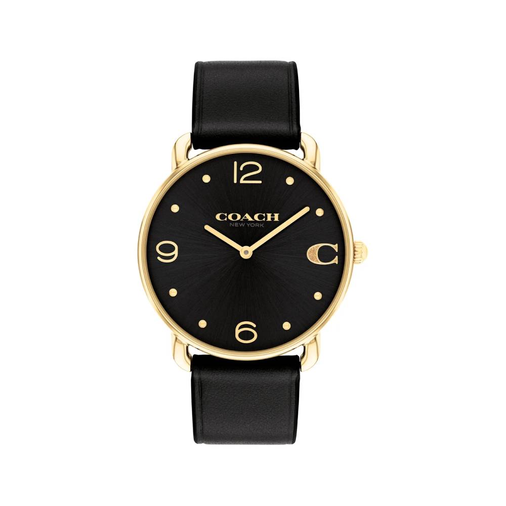 Coach Elliot Women's 36mm Strap Watch - Black