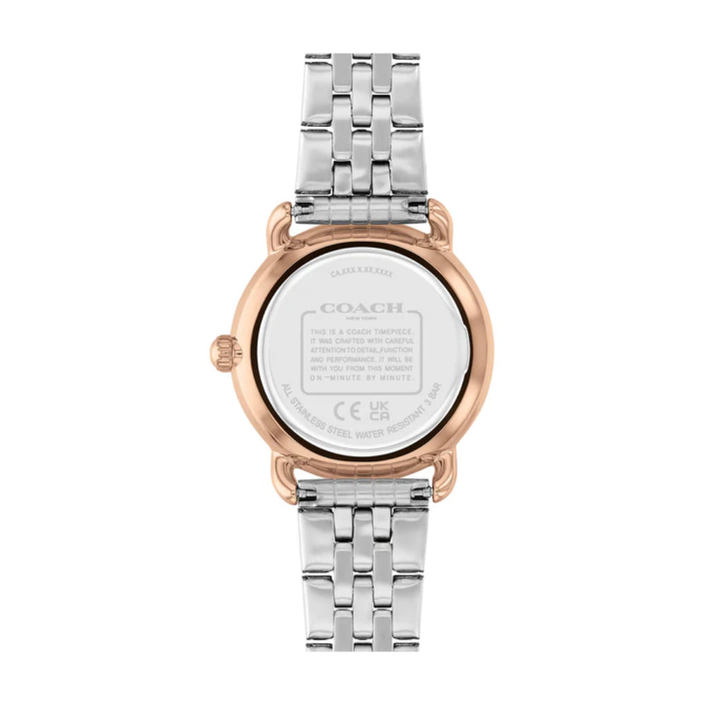 Coach Elliot Women's 28mm Two-Tone Bracelet Watch - Silver Dial