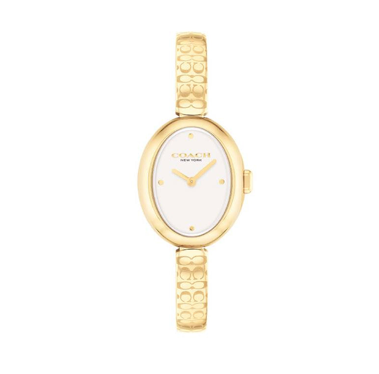 Coach Sammy Women's 22.5mm Gold Bracelet Watch - White
