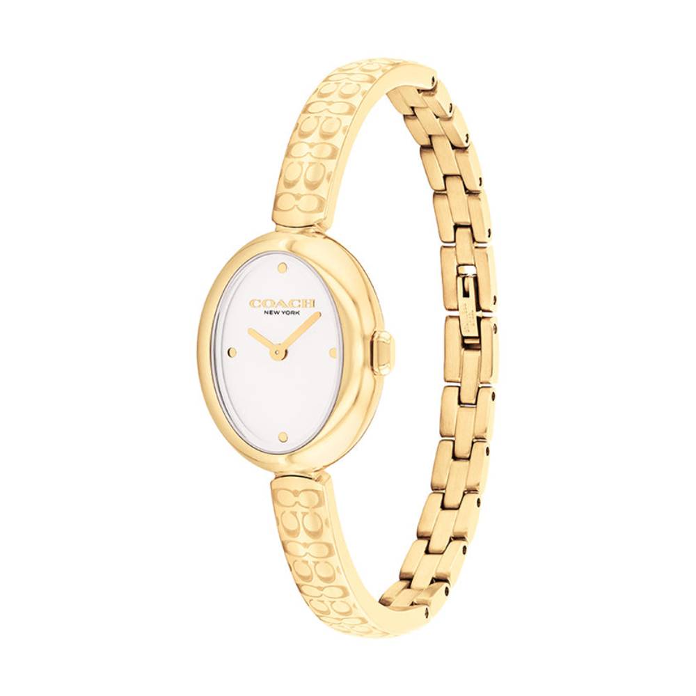 Coach Sammy Women's 22.5mm Gold Bracelet Watch - White