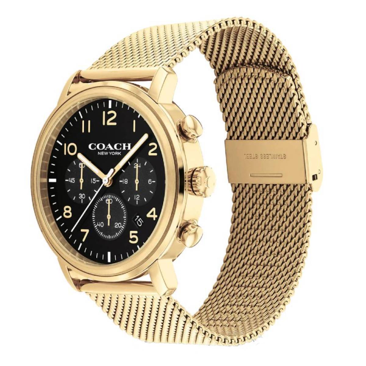 COACH Harrison Watch 42mm Gold