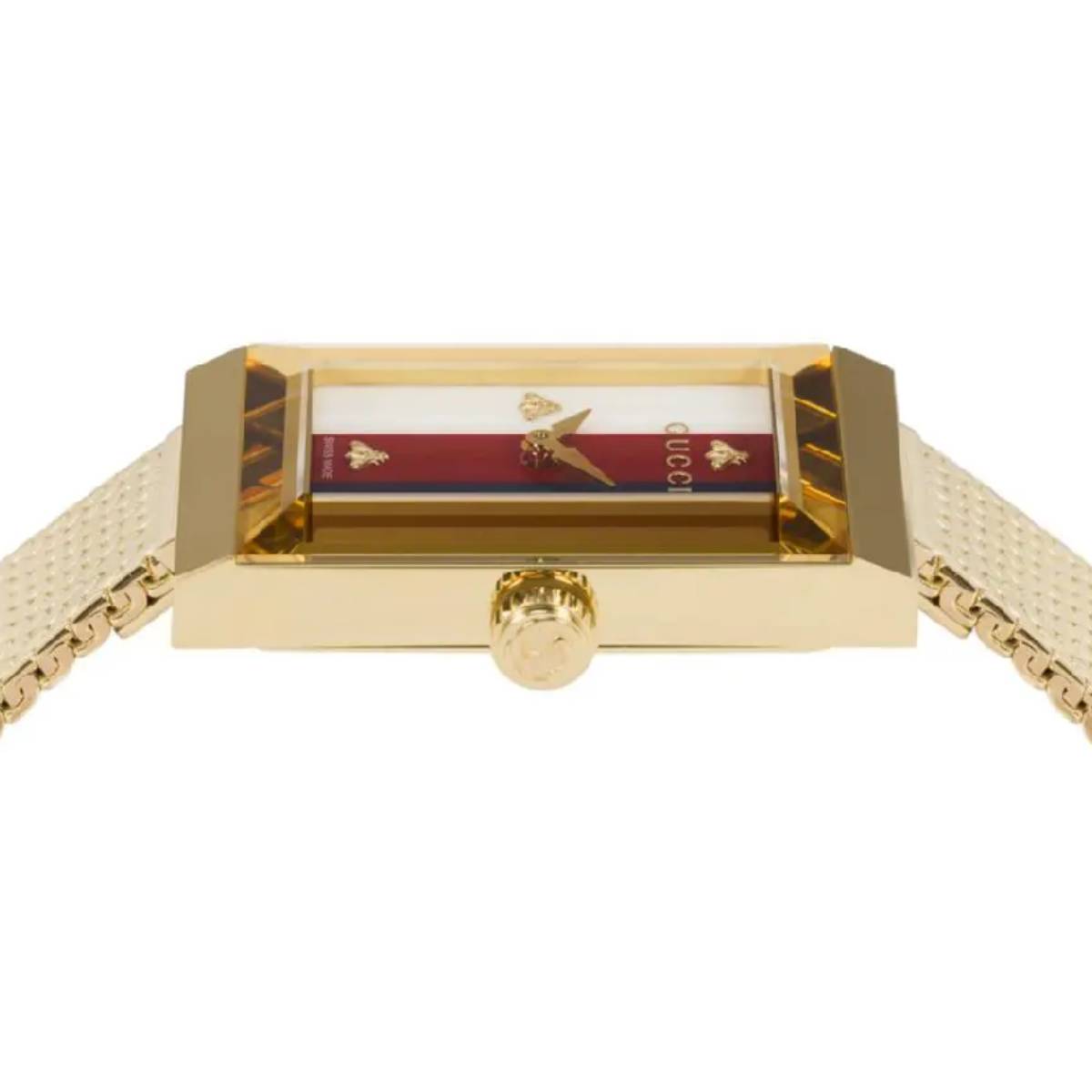 Gucci G-Frame Women's 21mm Gold Bracelet Watch