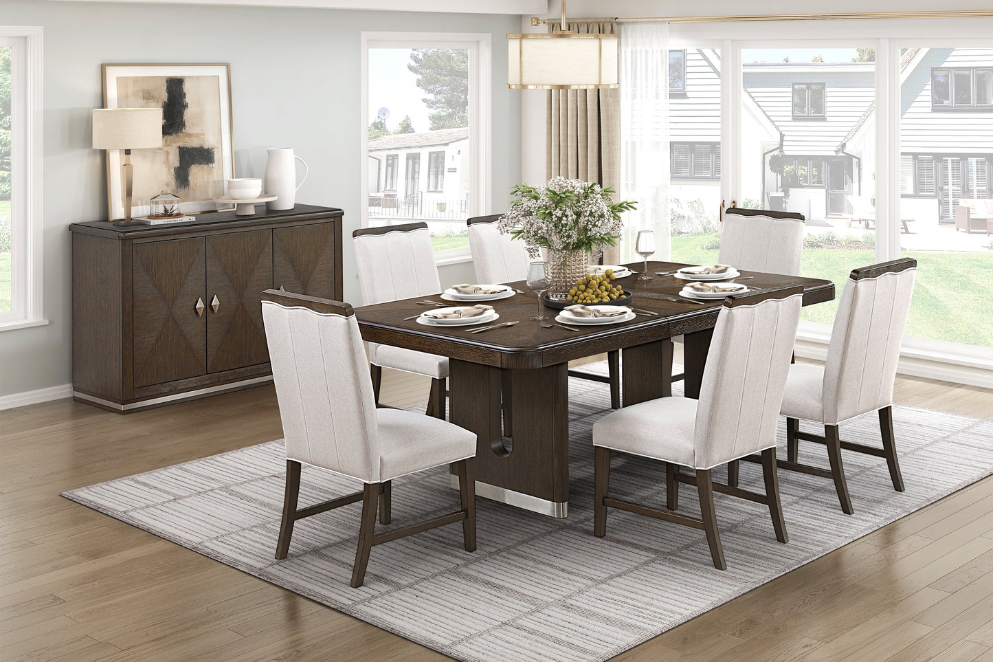 Nobel 7PCS dining set by Homelegance