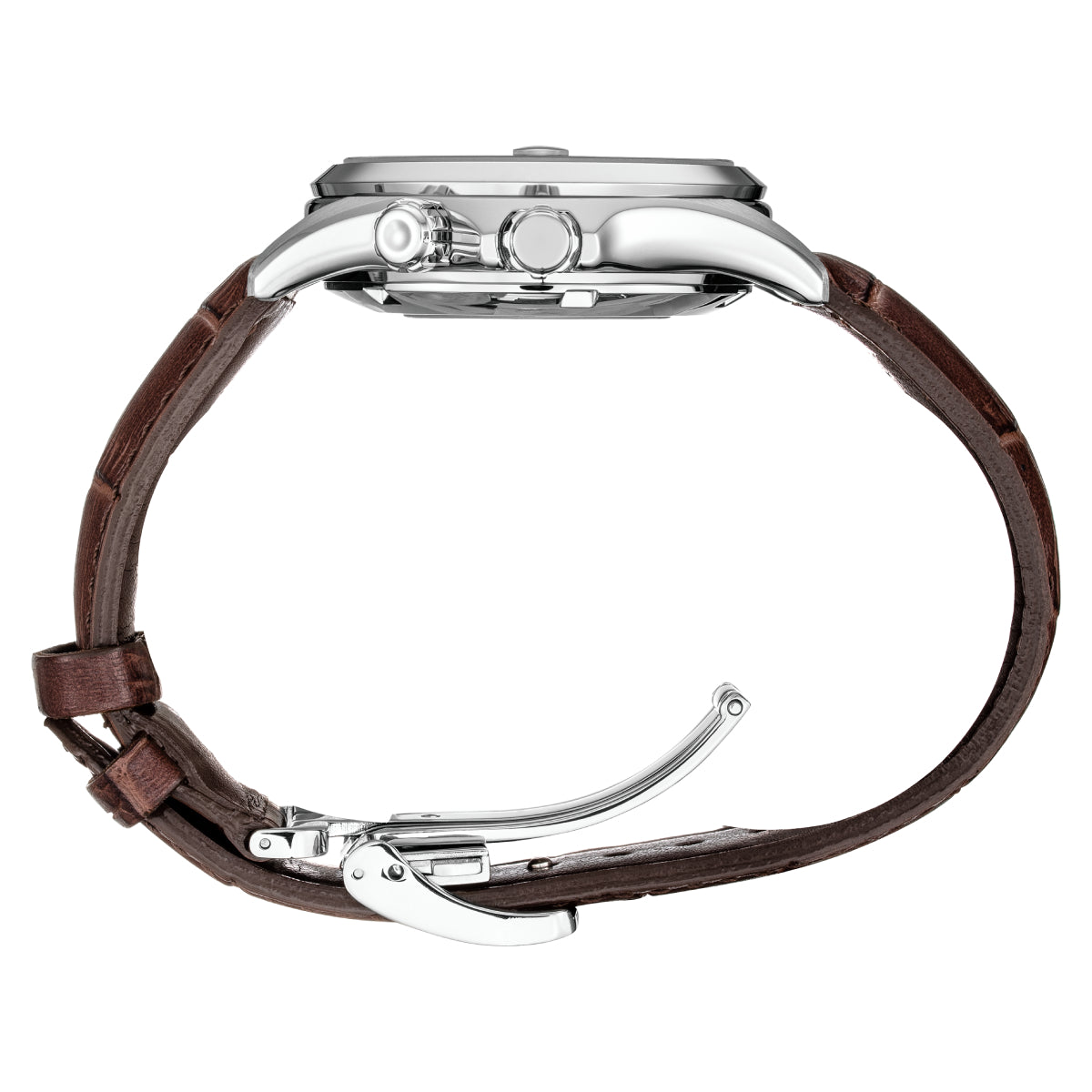 Seiko Prospex Alpinist Men's 39.5mm Brown Leather Watch - Green Dial