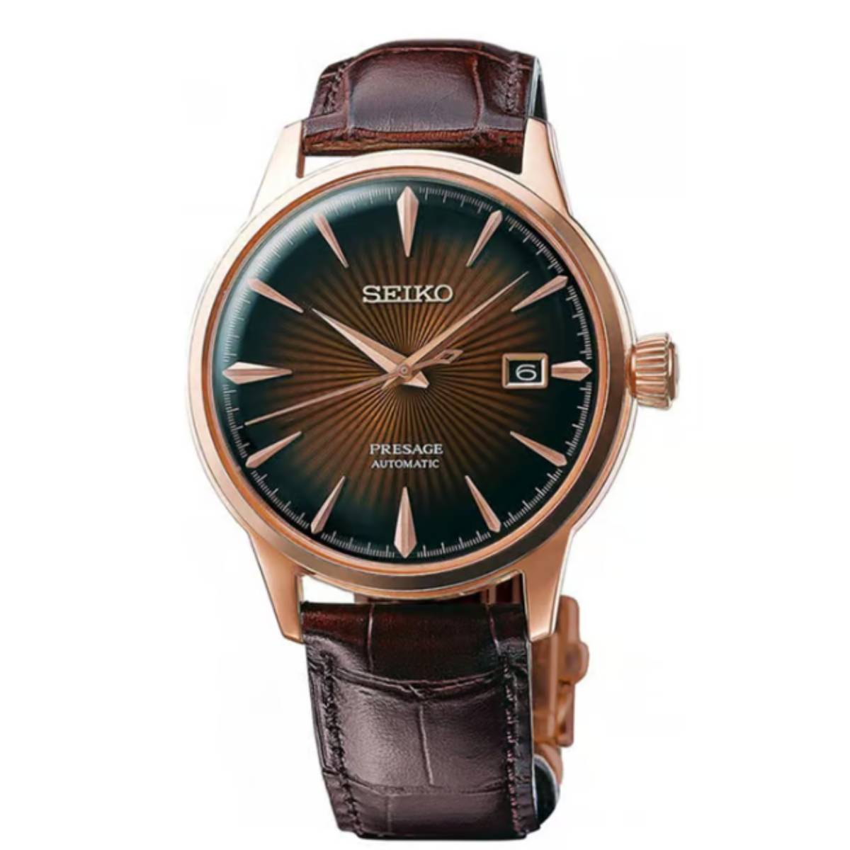 Seiko Presage Men's 40.5mm Strap Watch - Brown Dial