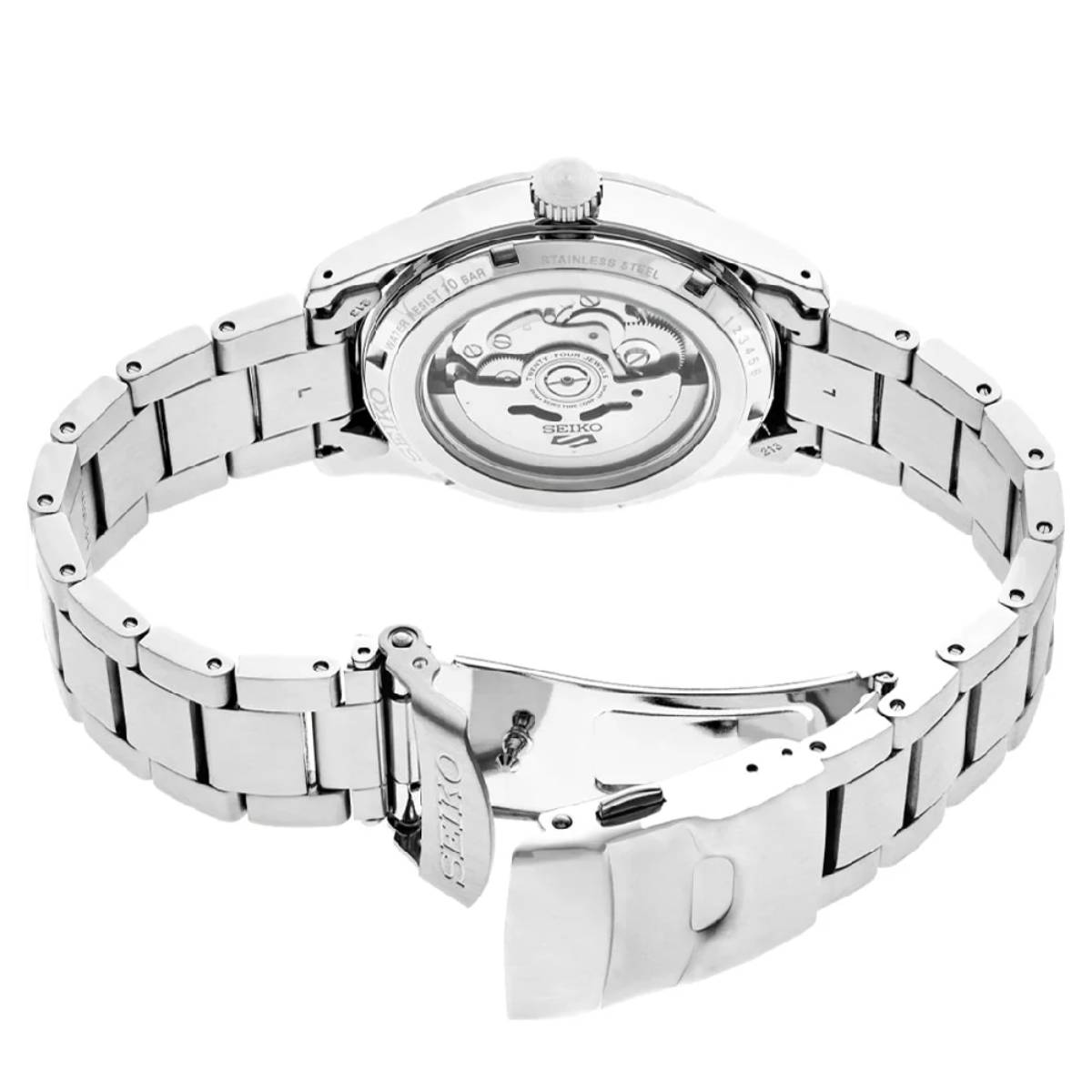 Seiko 5 Sports Men's 39.4mm Bracelet Watch - Black Dial