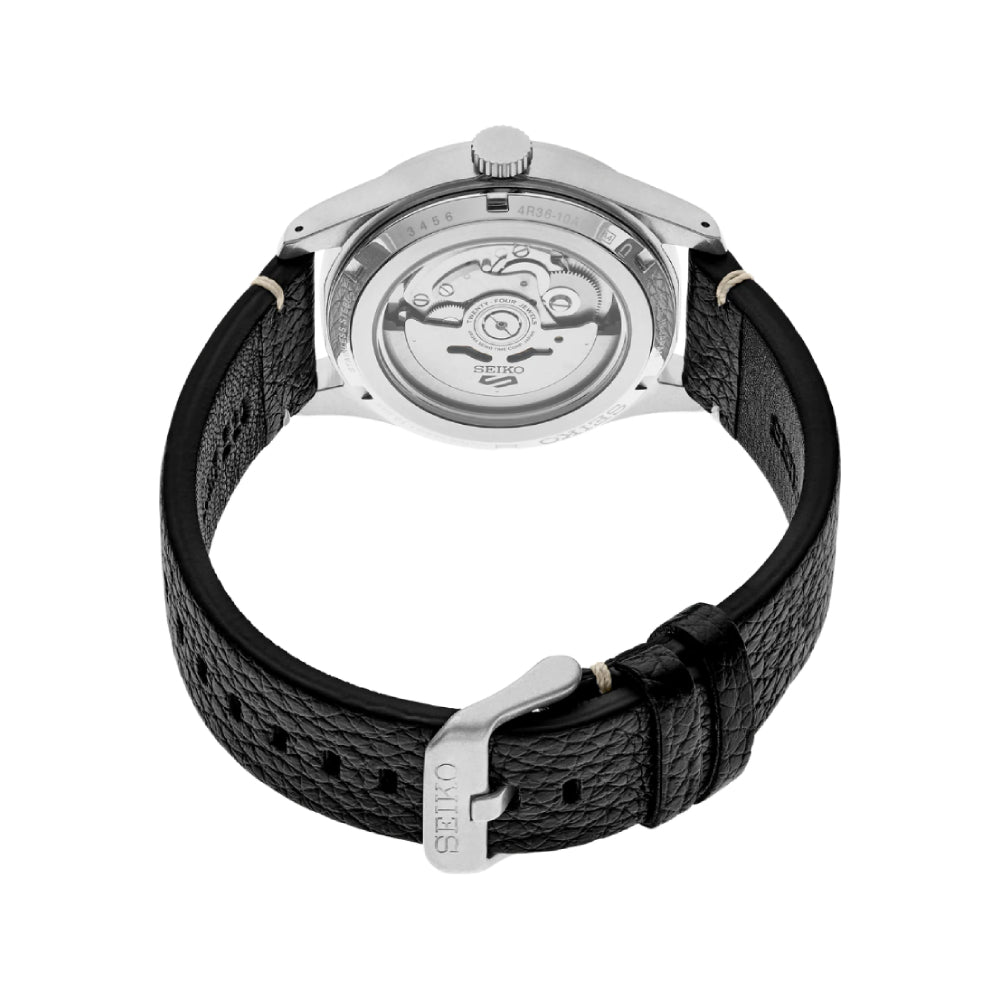Seiko 5 Sports Men's 39.4mm Black Strap Watch - Blue Dial