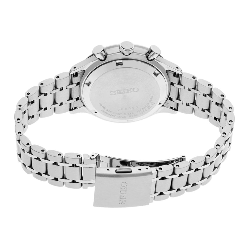 Seiko Essentials Men's 38.7mm Silver Bracelet Watch