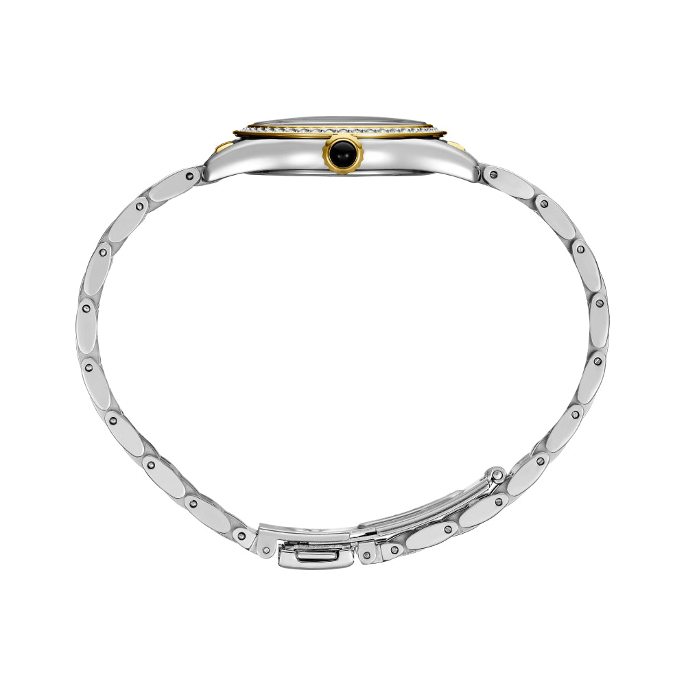 Seiko Essentials Crystals Women's 26mm Two-Tone Bracelet Watch - White Dial