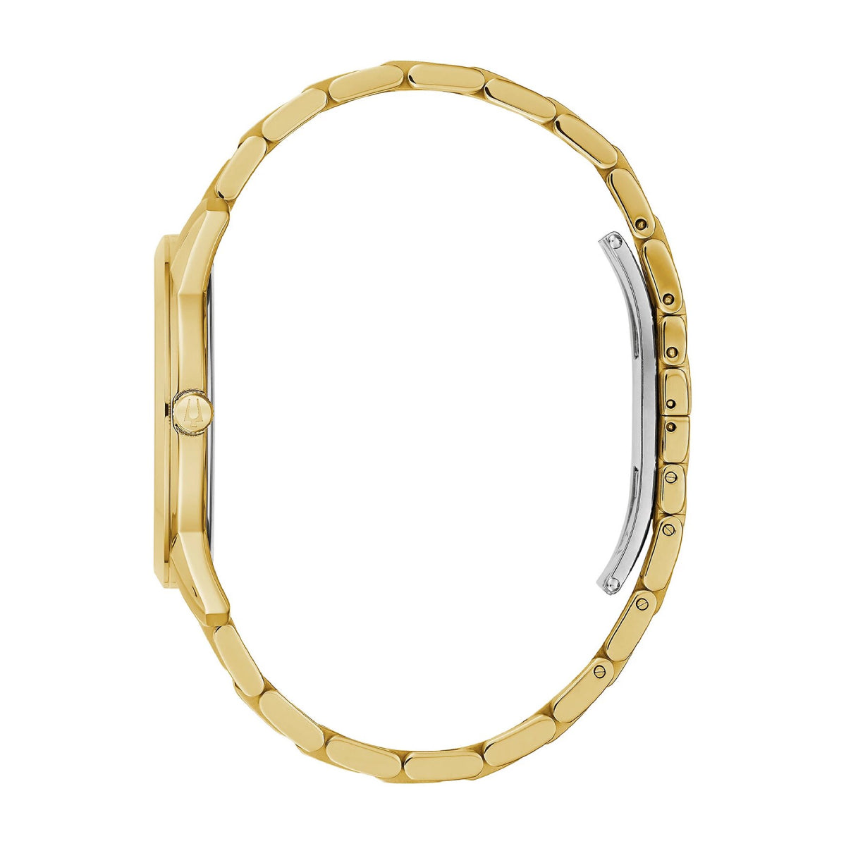 Reloj de pulsera de acero inoxidable Bulova Sutton Classic para hombre, 40 mm, dorado