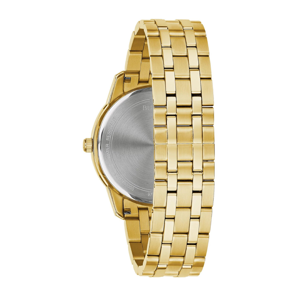 Reloj de pulsera de acero inoxidable Bulova Sutton Classic para hombre, 40 mm, dorado
